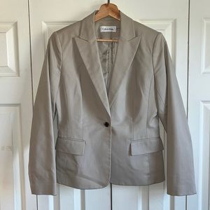 Stretch cotton Calvin Klein blazer